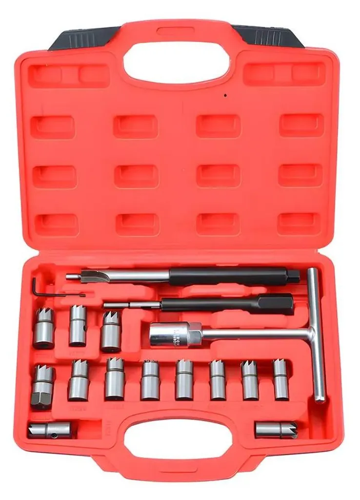 Coffret Alésoirs et Fraises pour Sièges d'Injecteurs Diesel - Set 17pcs