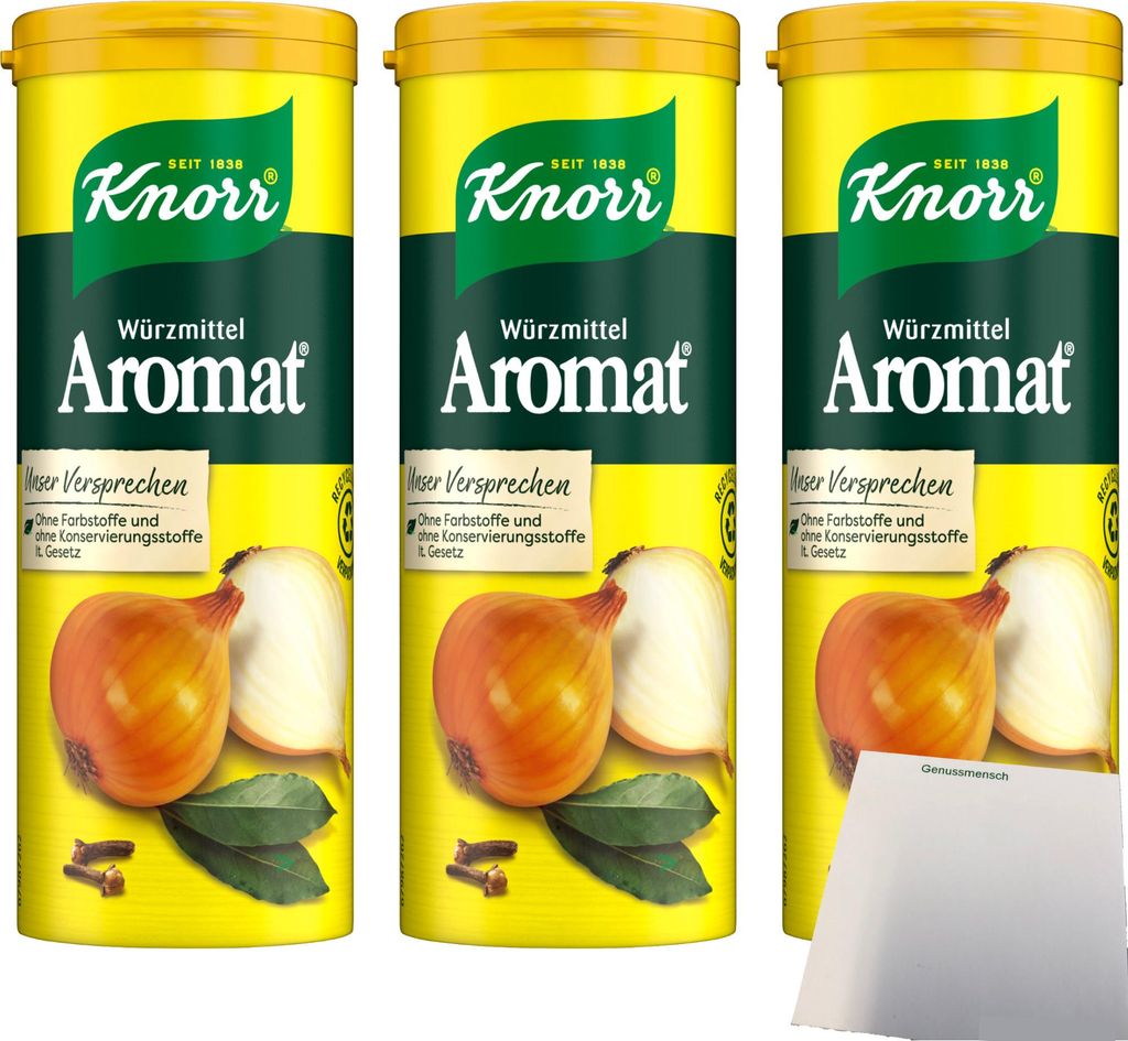 Knorr Aromat Würzstreuer (3x100g) + usy Block