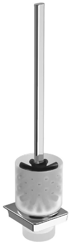 Sapho Zen 161041: Scopino WC Sospeso Vetro Satinato e Ottone