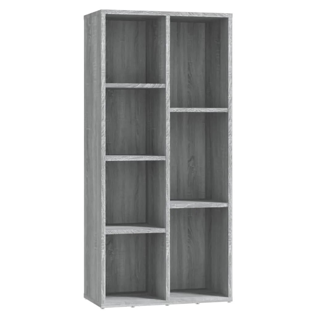 Bibliothèque Grey Sonoma 50x25x106 cm : fini le désordre dans le salon