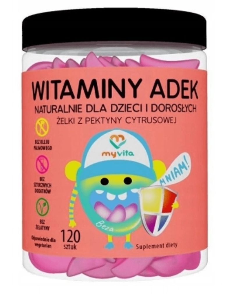 Vitamine ADEK Gummibärchen, 120 Stück - Hochwertiges Nahrungsergänzungsmittel für die tägliche Versorgung mit essentiellen Vitaminen A, D, E u...