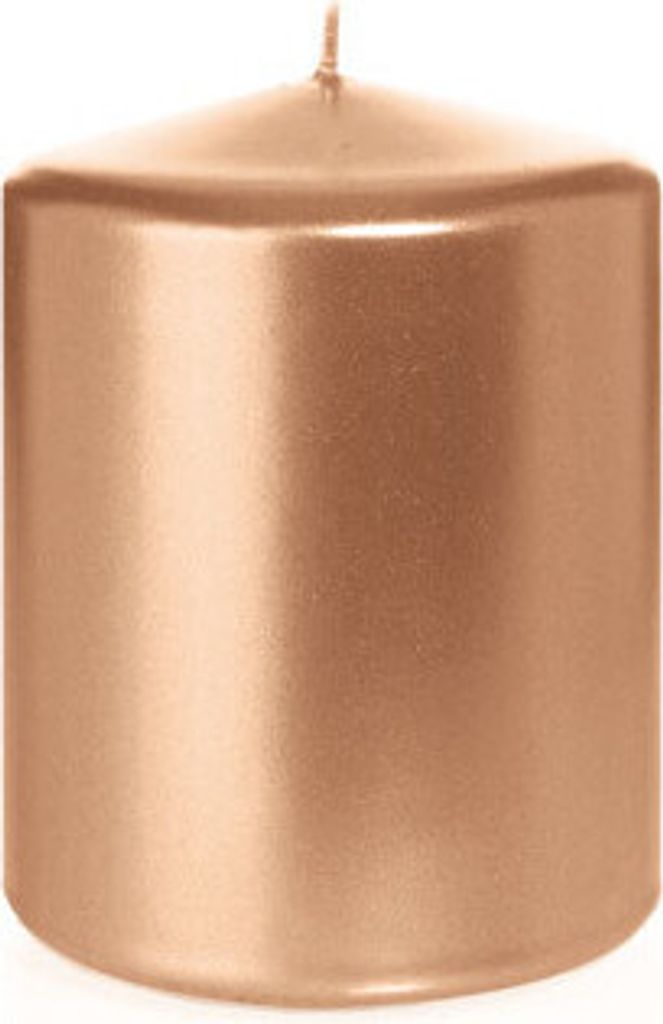 Stumpenkerzen Rosegold Ø 78 x 100 mm, 8 Stück