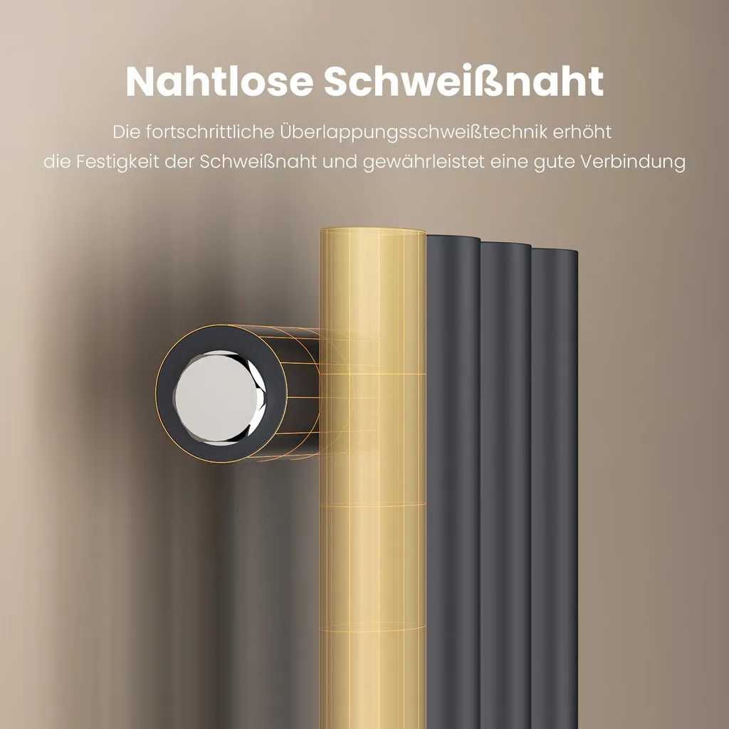 Petit Radiateur Vertical Anthracite : Solution Chauffage Gain de Place - 3