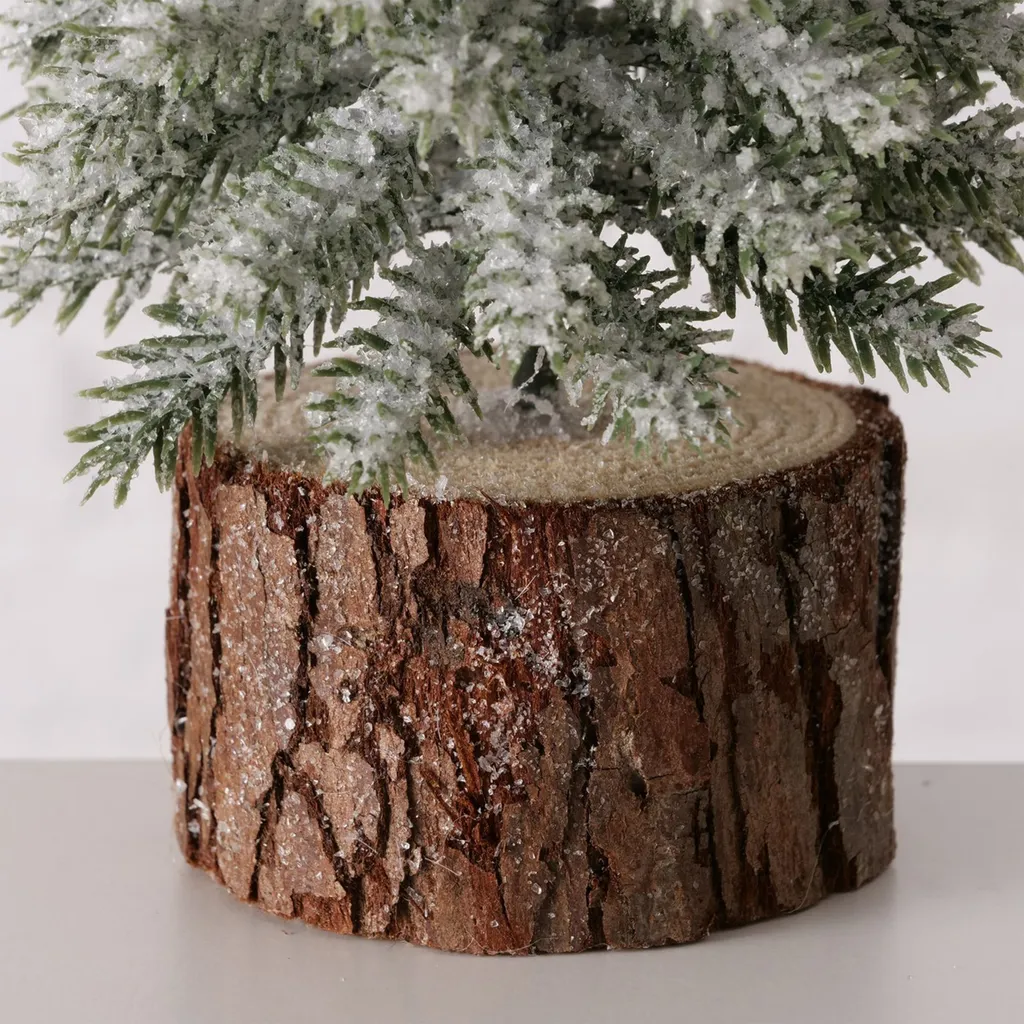 Décoration de l'Avent Sapin Enneigé Senja 19cm pour Centre de Table - 6