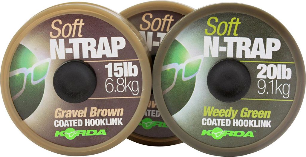 Korda N-Trap Soft 20m Vorfachschnur, Tragkraft:20lbs/9.1kg, Produktbild 