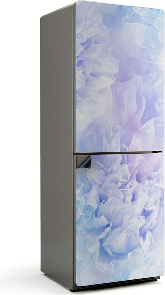 Zartes Blumenmuster – Magnetische Kühlschrank Abdeckung – Dekorfolie magnetisch Küche – Kühlschrank Magnet Deko – selbstklebende Magnett...