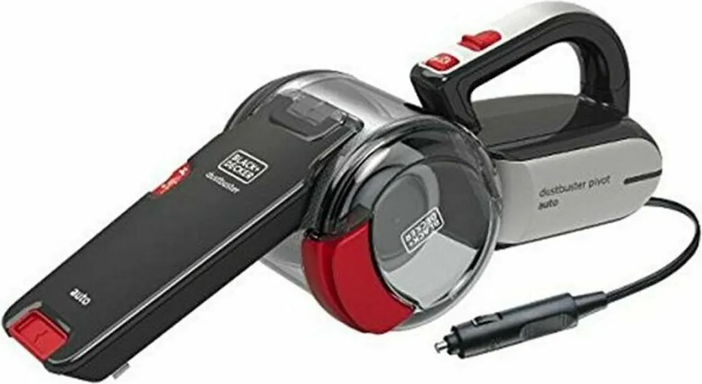 Aspirateur Voiture 12V Black+Decker Pivot PV1200AV Noir - Cyclonique