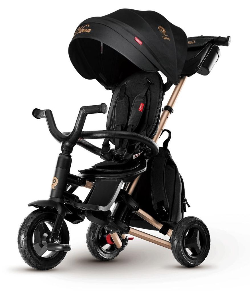 Qplay Triciclo Nova+ de goma, color dorado Imagen del producto 