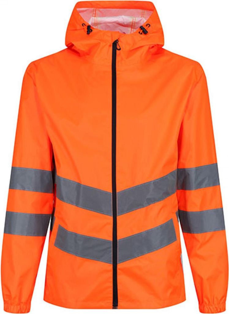 Regatta TRW497 | Herren Hi-Vis Pro Packaway Arbeitsjacke - Farbe: Orange - Größe: XL