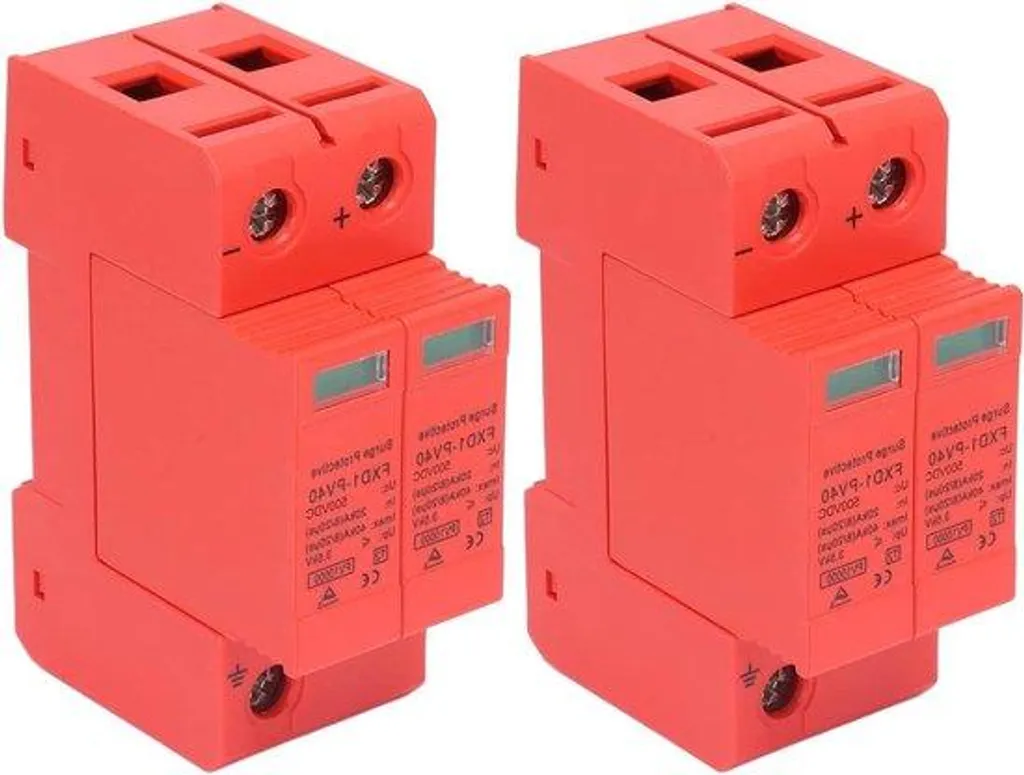 Parafoudre 20kA à 40kA avec Fenêtre de Contrôle pour Courant Continu DC