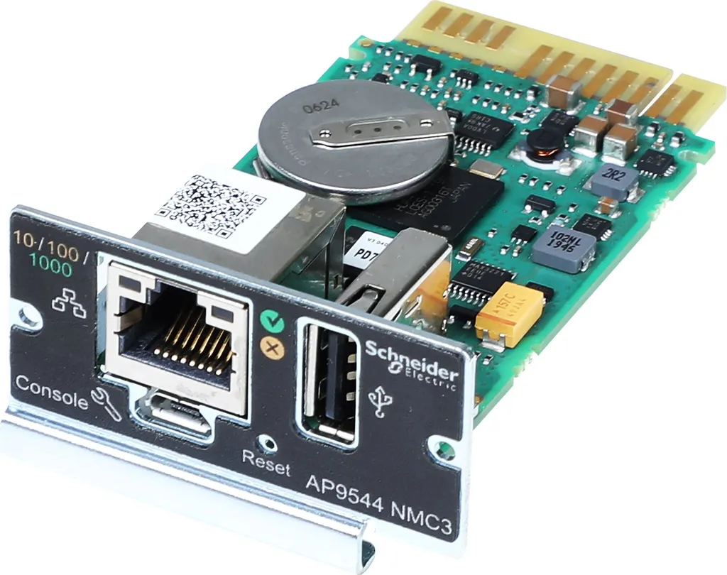 Carte SNMP APC Easy UPS AP9544 : contrôle et surveillance réseau RJ45