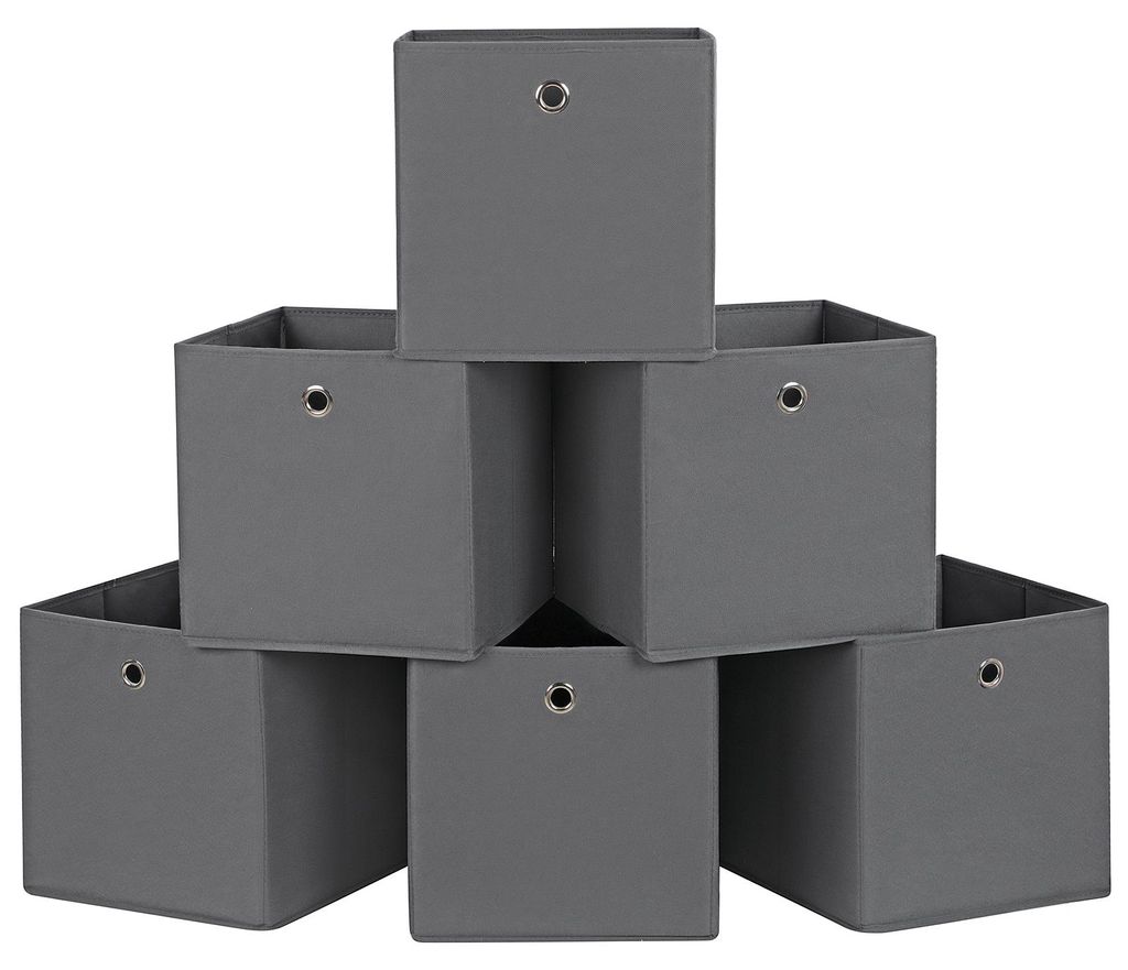 SONGMICS Aufbewahrungsbox 6er Set, Faltbare Stoffbox mit Produktbild 