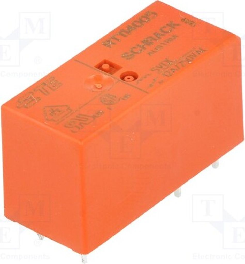 1x Relais: elektromagnetisch 12A/250VAC USpule : 5VDC Mini 0-1393239-7 Elektroma