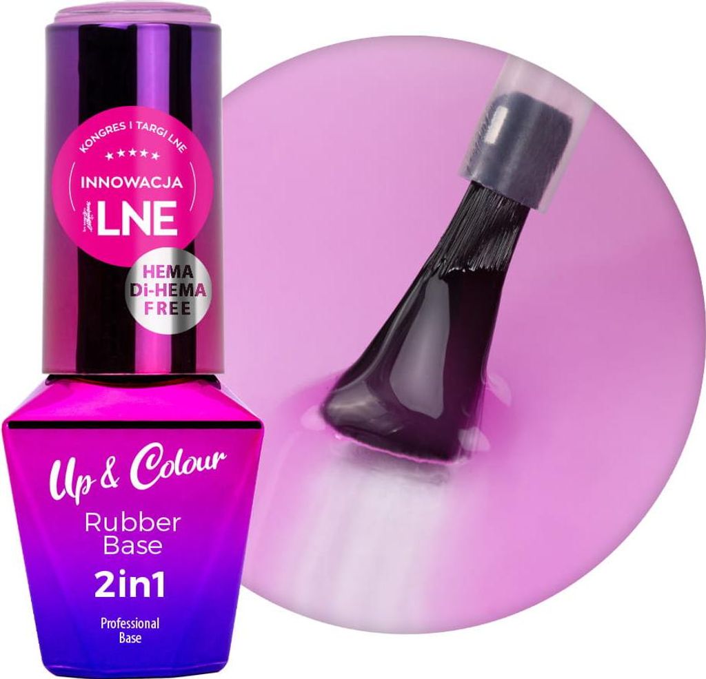 Rubber Base 2in1 Up&Color MollyLac Hellviolett HEMA/Di-HEMA-frei 10 g Nr. 4