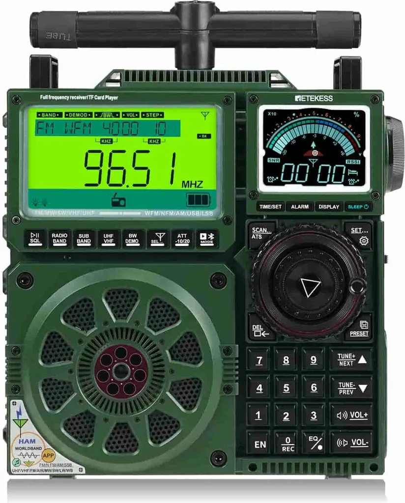 Radio Aviation et Ondes Courtes Retekess TR113 pour Voyage et Randonnée