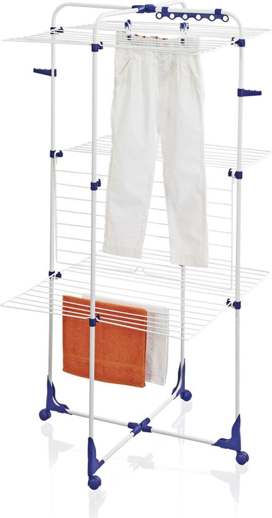 Leifheit 81455 Wäscheständer & -leine Blau, Weiß Produktbild 2