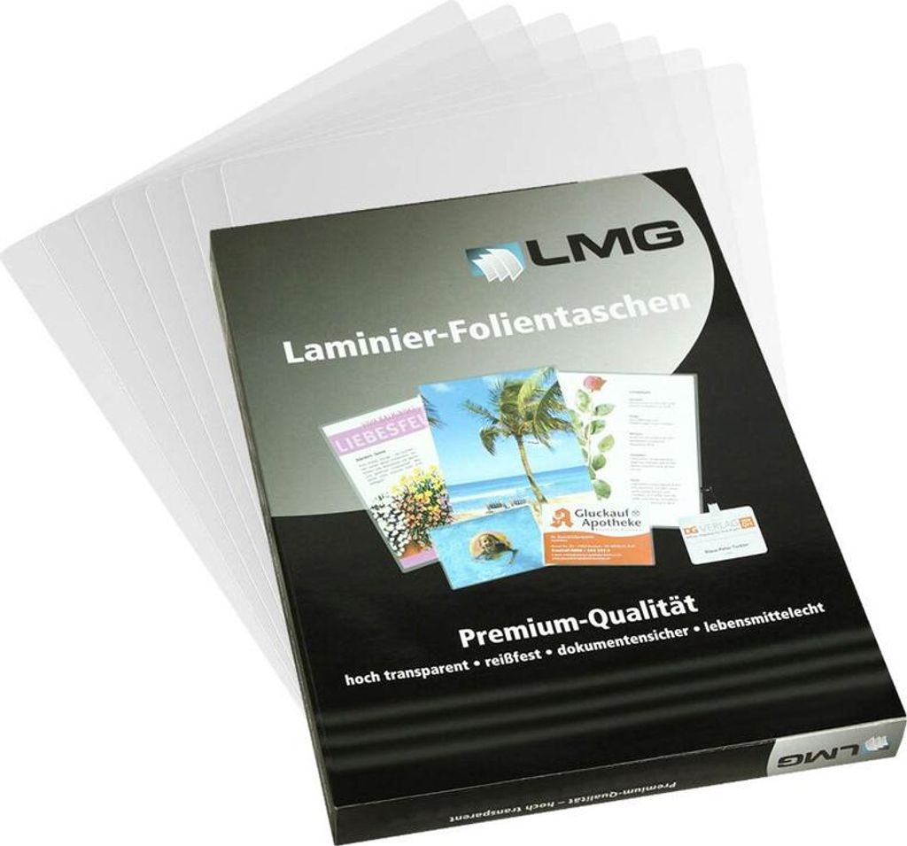 LMG Signaltechnologie 100 LMG Laminierfolien glänzend für A7 80 micron