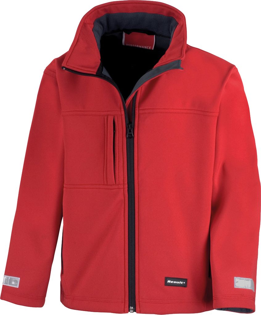 Result Kinder Softshell-Jacke, 3-lagig RW3211 (M) (Rot)