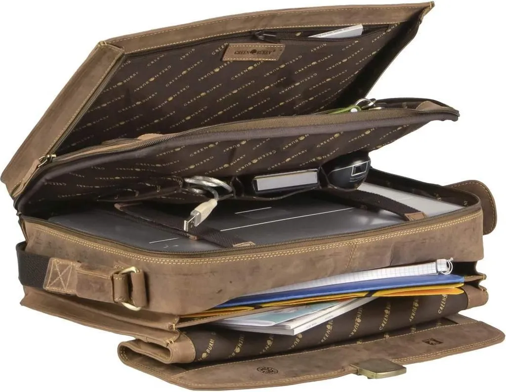 Porte-documents Business Marron Idéal pour Ordinateur et Dossiers A4 - 20