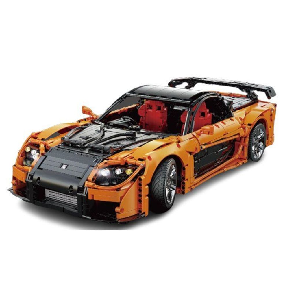 CaDA Mazda RX-7 1:8 RC Klemmbaustein Set – 3182 Teile Technikmodell