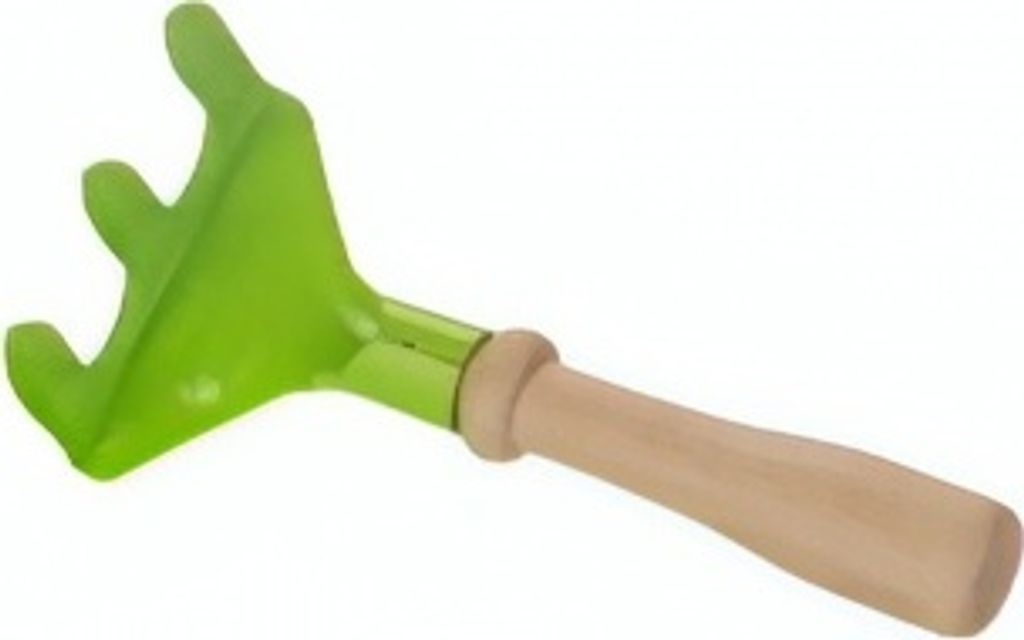 EverEarth Handrechen aus Holz – Kinder-Gartengerät für spielerische Gartenarbeit - EE33640