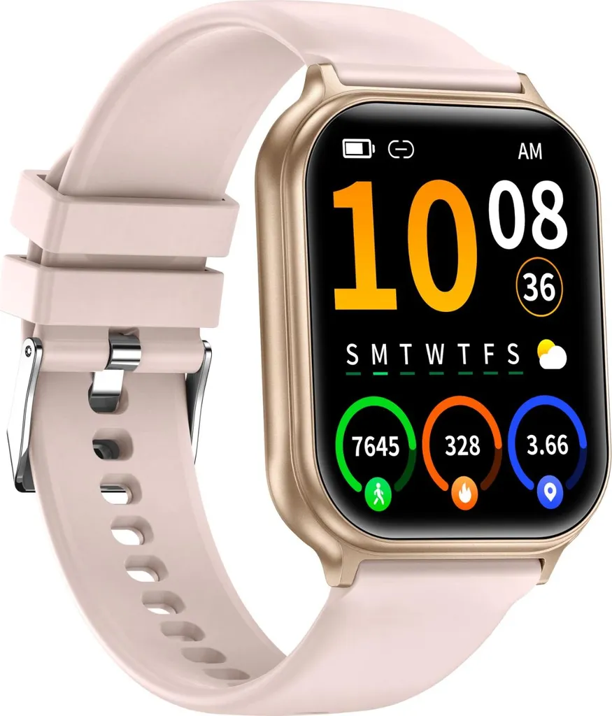 INF Montre Connectée Multifonctionnelle Rose avec Appels Bluetooth - 6