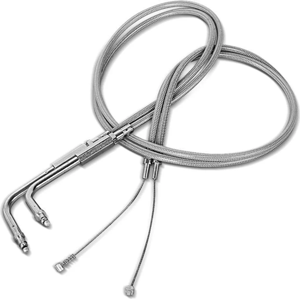 Gaine d'accélérateur en acier tressé inox 90cm pour Sportster 2002-2014