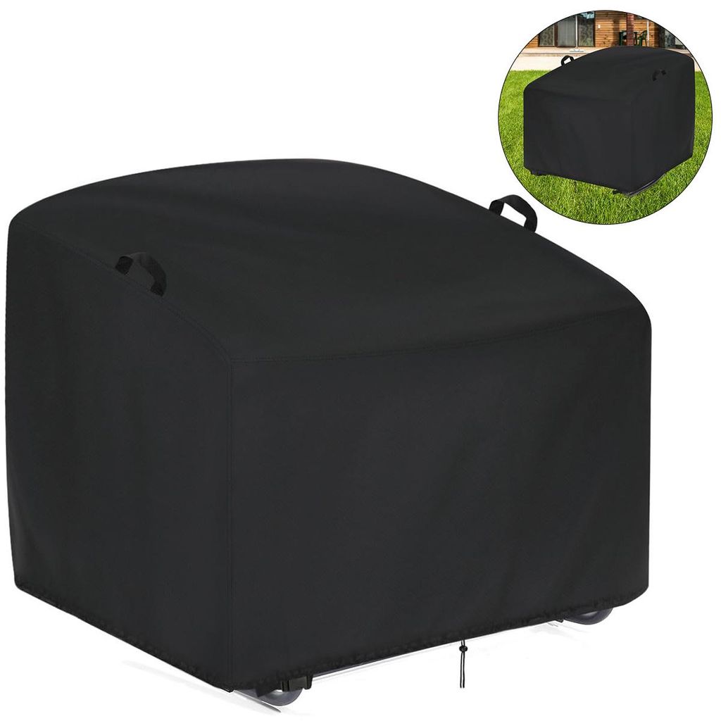 Outdoor Schaukelstuhl Abdeckung 96.5×117×48 cm Schutzhülle für Gartenstuhl wasserdicht 210D Oxford Gewebe staubdicht UV Schutz mit Kordelzug