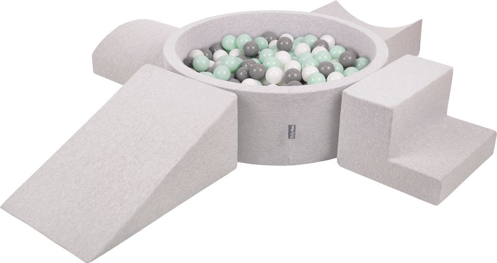 KiddyMoon Mäkké penové ihrisko pre deti s guľatým Obrázok produktu 
