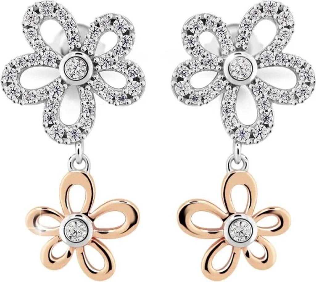 Boucles d'oreilles J219CZ-R serties de Zirconium pour un Éclat Durable