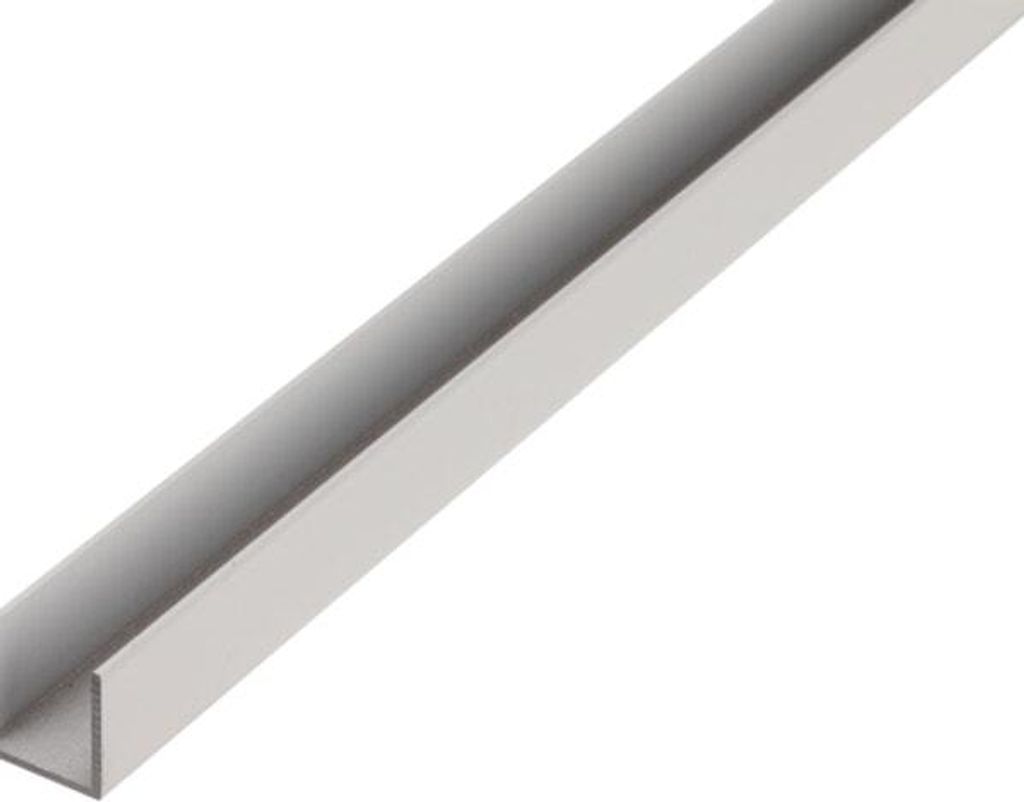 Alberts U-Profil | Aluminium, natur | 1000 x 8 x 8 mm Produktbild 