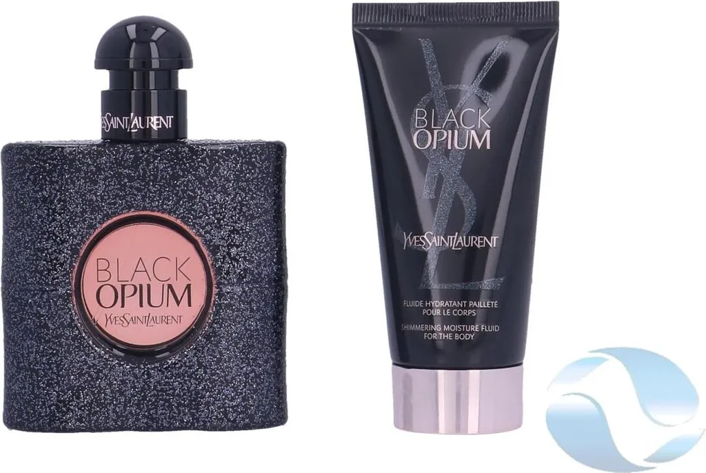 Black Opium YSL Eau de Parfum 50ml Intense et Lait Hydratant Corps 50ml