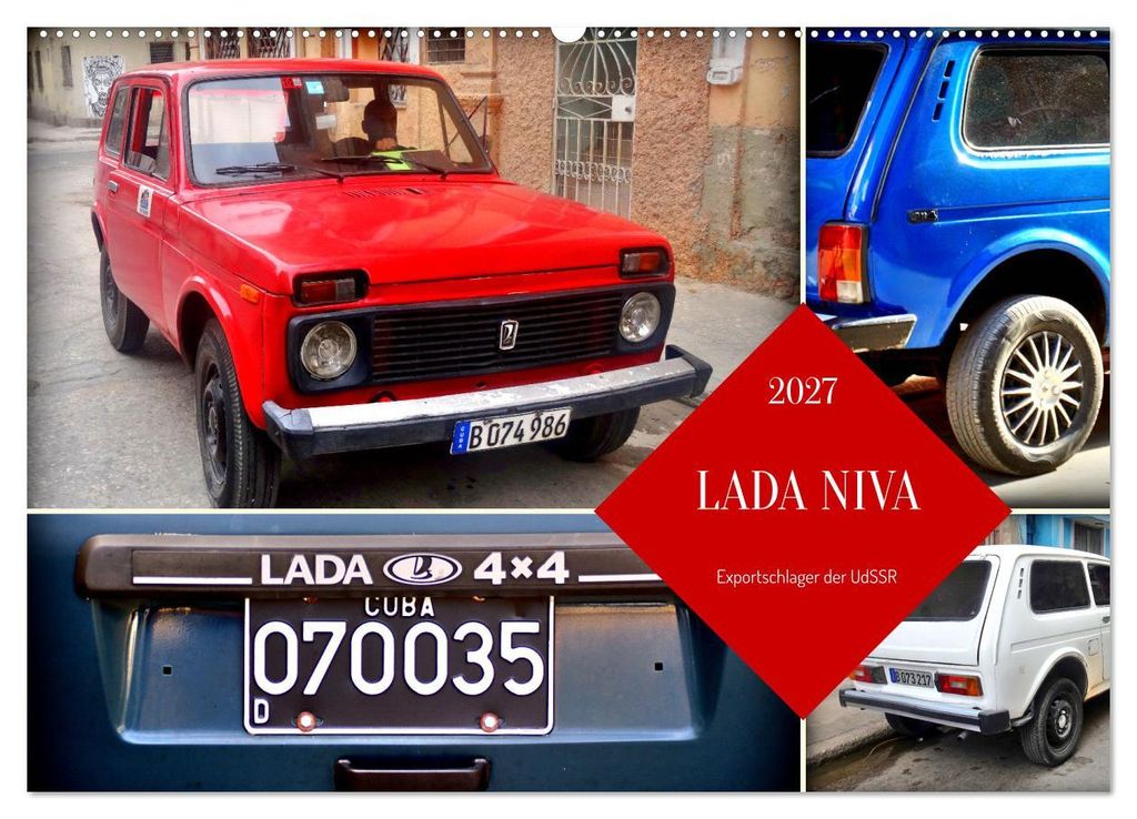 LADA NIVA - Exportschlager der UdSSR (Wandkalender 2027 DIN A2 quer), CALVENDO Monatskalender
