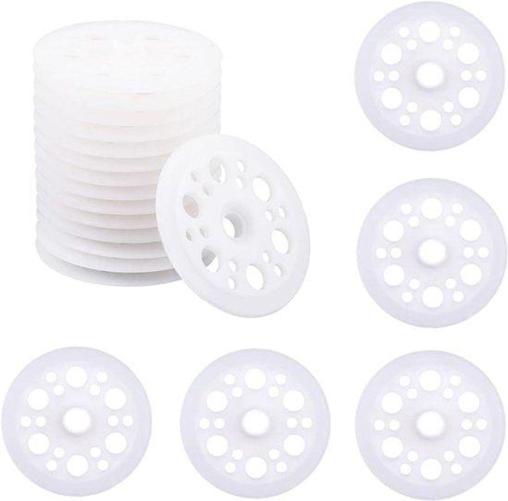 Kunststoffringe für Isolationsplatten - 100 Stück - 46 mm - Polypropylen