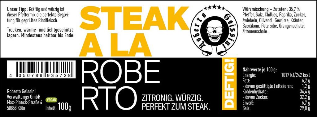 Steak a la Roberto 100g Produktbild 