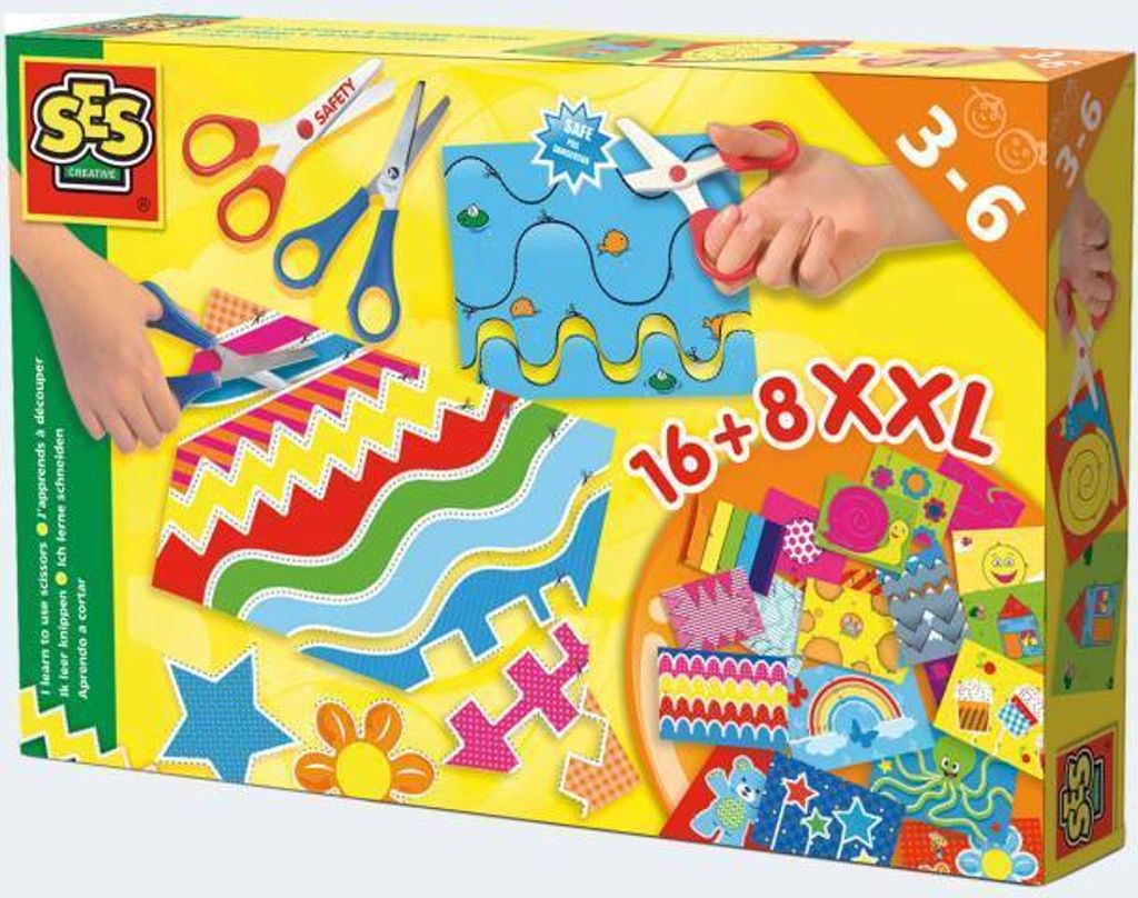 SES Creative 14828 Schneideset XXL, Sicherheitsschere und Produktbild 