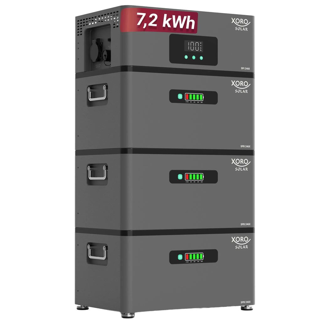 XORO SOLAR ATLAS-F 7.2 kWh Stromspeicher - Erweiterbar bis 12 kWh, AC-gekoppelt