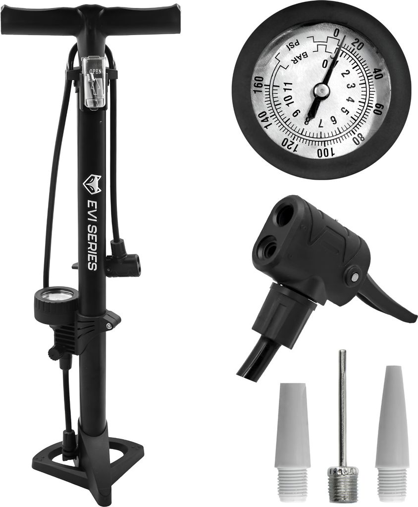 Fahrradpumpe mit Manometer - Bodenwerkstatt Produktbild 