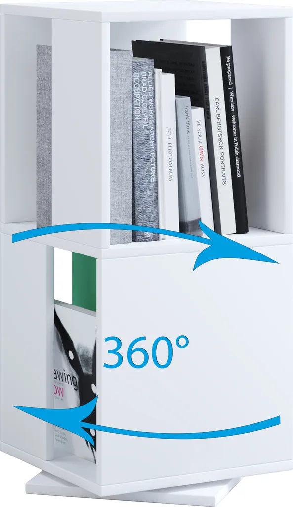Scaffale e libreria dell'ufficio Stifta Bianco A. 74 x L. 34 x P. 34 cm