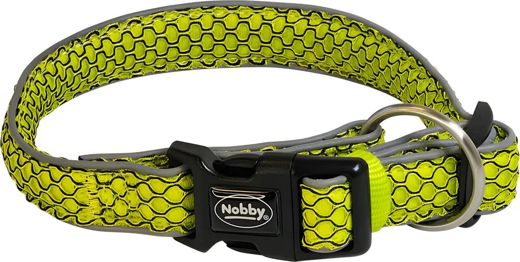 Nobby MESH AIR Giallo 40-55cm | Collare Professionale Riflettente 32mm