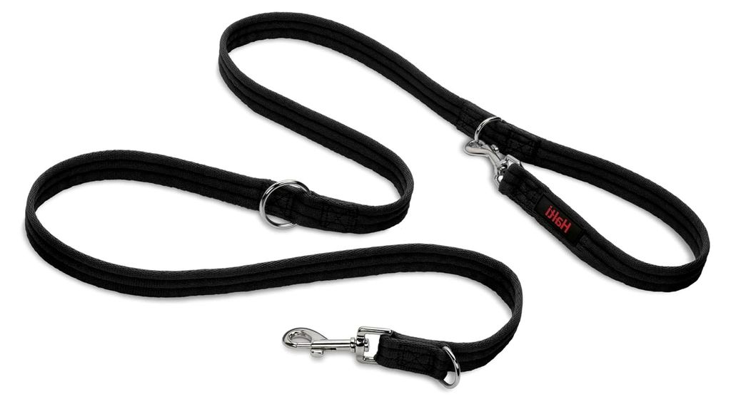 Doppelführleine - Multifunktionale Hundeleine für Training und Spaziergänge mit Ihrem Hund. Leicht und mit Neopren gepolstert. Geeignet für Wel...