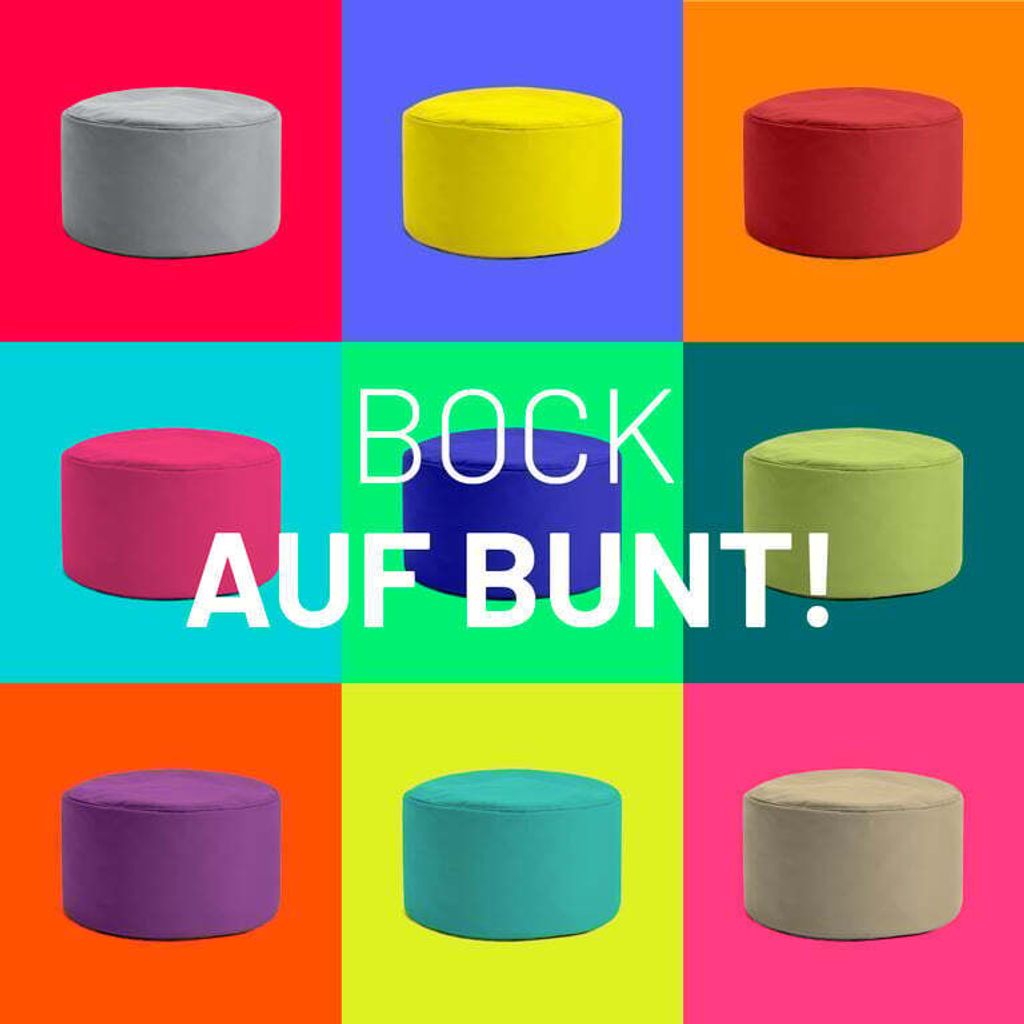 LUMALAND Sitzsack Pouf (50 L) - In- & outdoor - Grau Produktbild 8