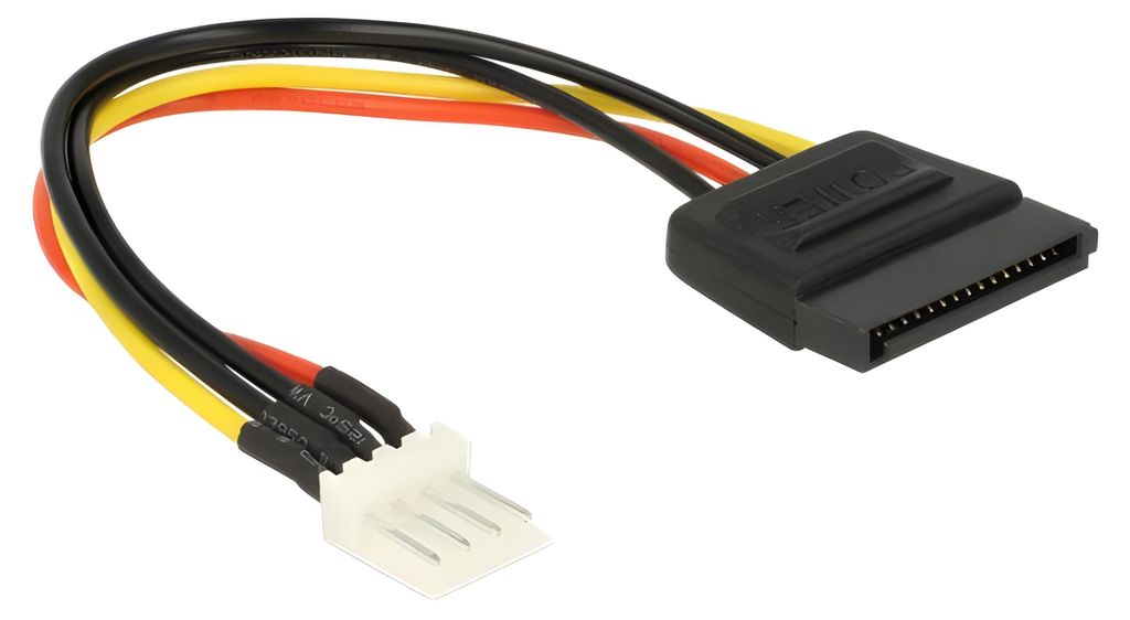 DELOCK Stromkabel SATA 15Pin -> Floppy 4Pin St/St 0,15m Obrázek produktu 