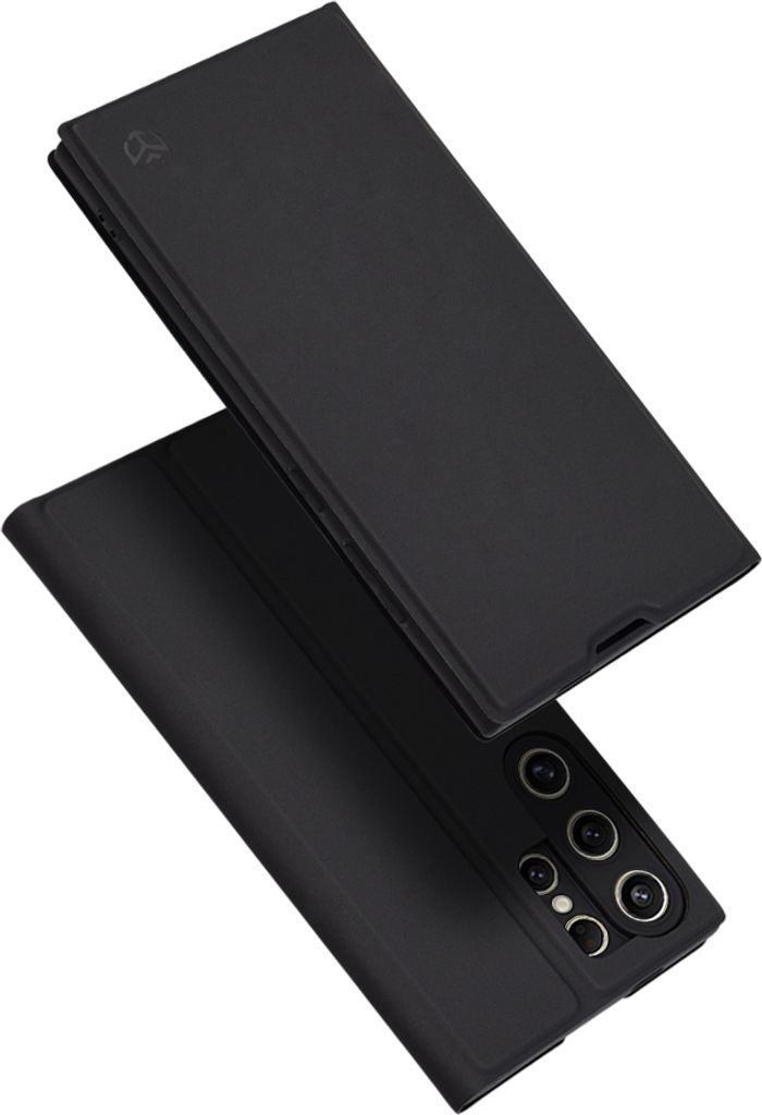 Techsuit Magskin Book Wallet Klapphülle für Samsung Galaxy S24 Ultra - Schwarz