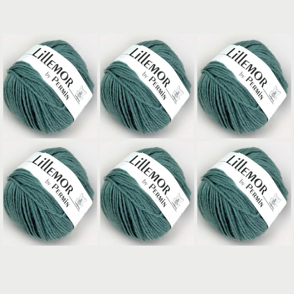 6x Lillemor by Permin – -Wolle für Baby, Kinder & Erwachsene (08 patina)