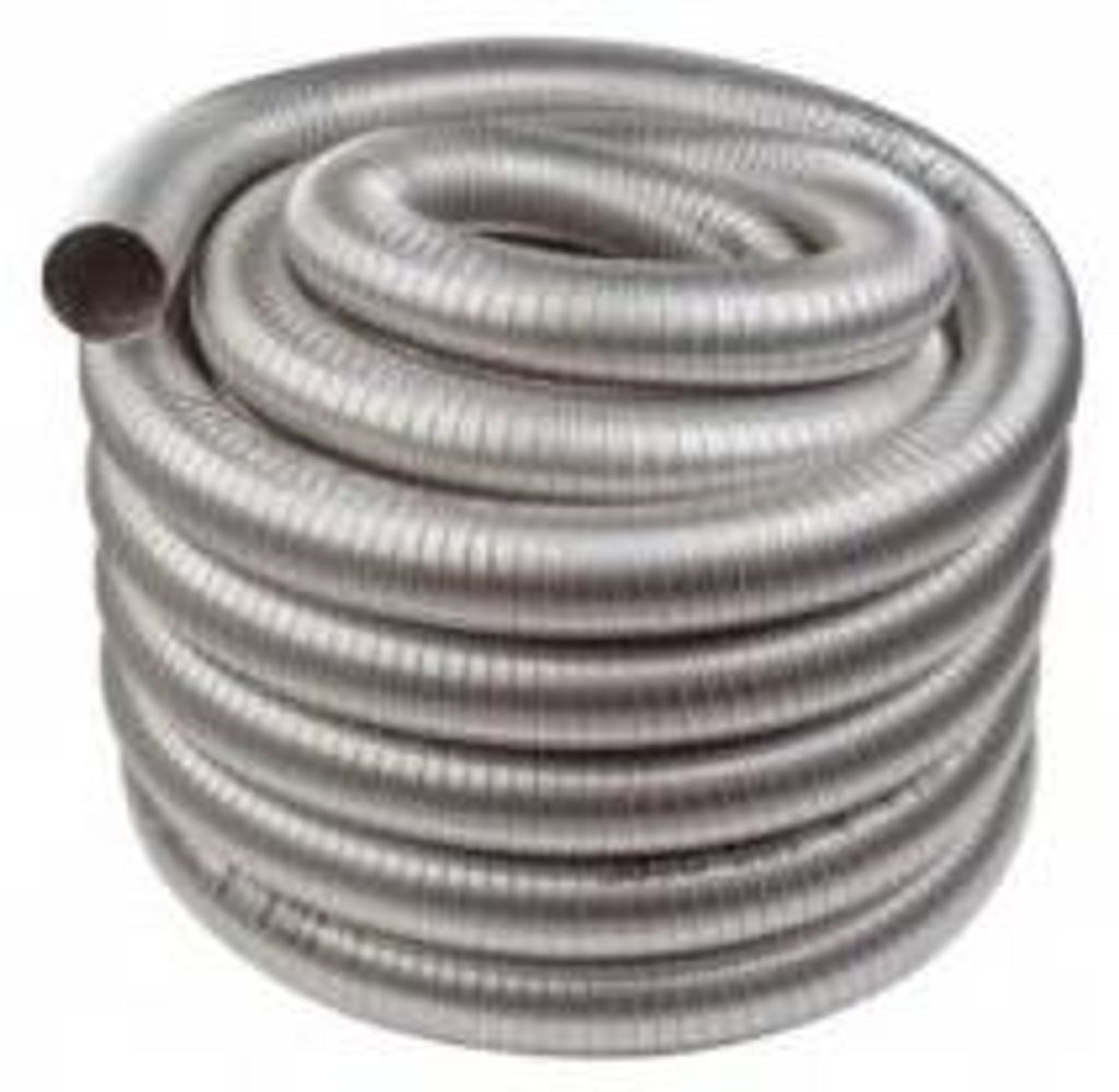 Tubage flexible inox double peau ø200 mm - 7 mètres Image du produit 