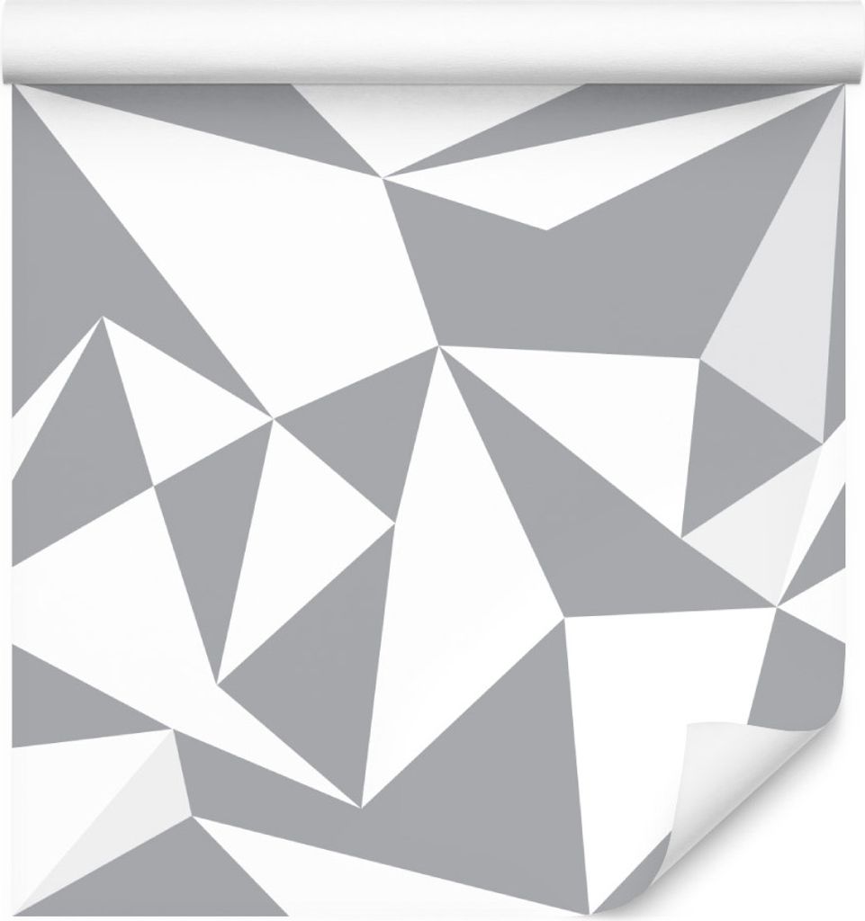 10m VLIES TAPETE Rolle Geometrie Abstraktion Modern Grau XXL