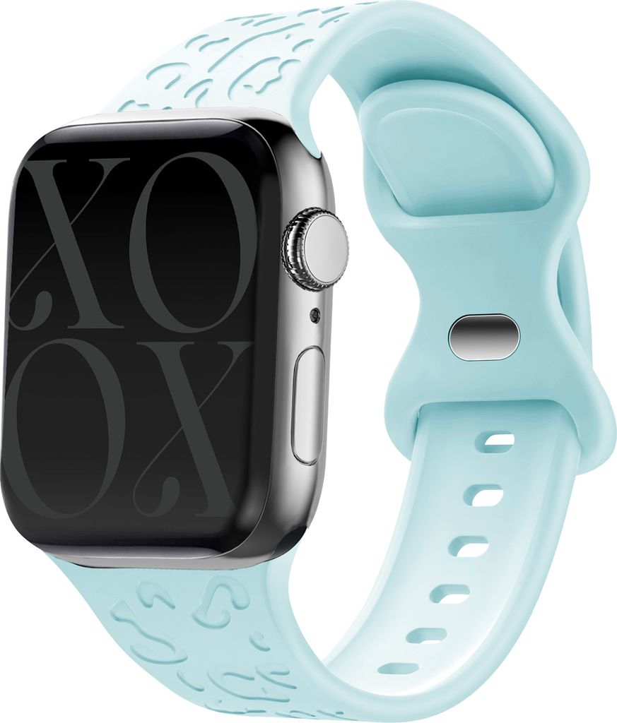 xoxo Wildhearts Silikonband Leopard - passend für Apple Watch 38/40/41 mm - Grün