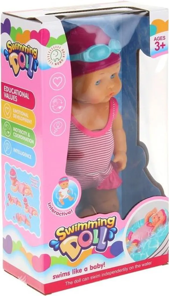 Poupée de bain flottante et interactive - Modèle étanche sans piles - 12