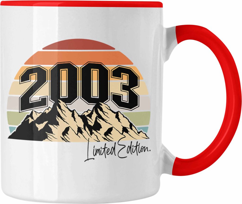 Trendation - 18. Geburtstag Tasse Geschenk Mädchen Jungen Geschenkidee Lustig Spruch 18 Geschenke Geschenkideen zum 18 Bday 18er Tochter (Rot)